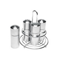 Crested 4 Pack Coffee Condiment Set with Holder